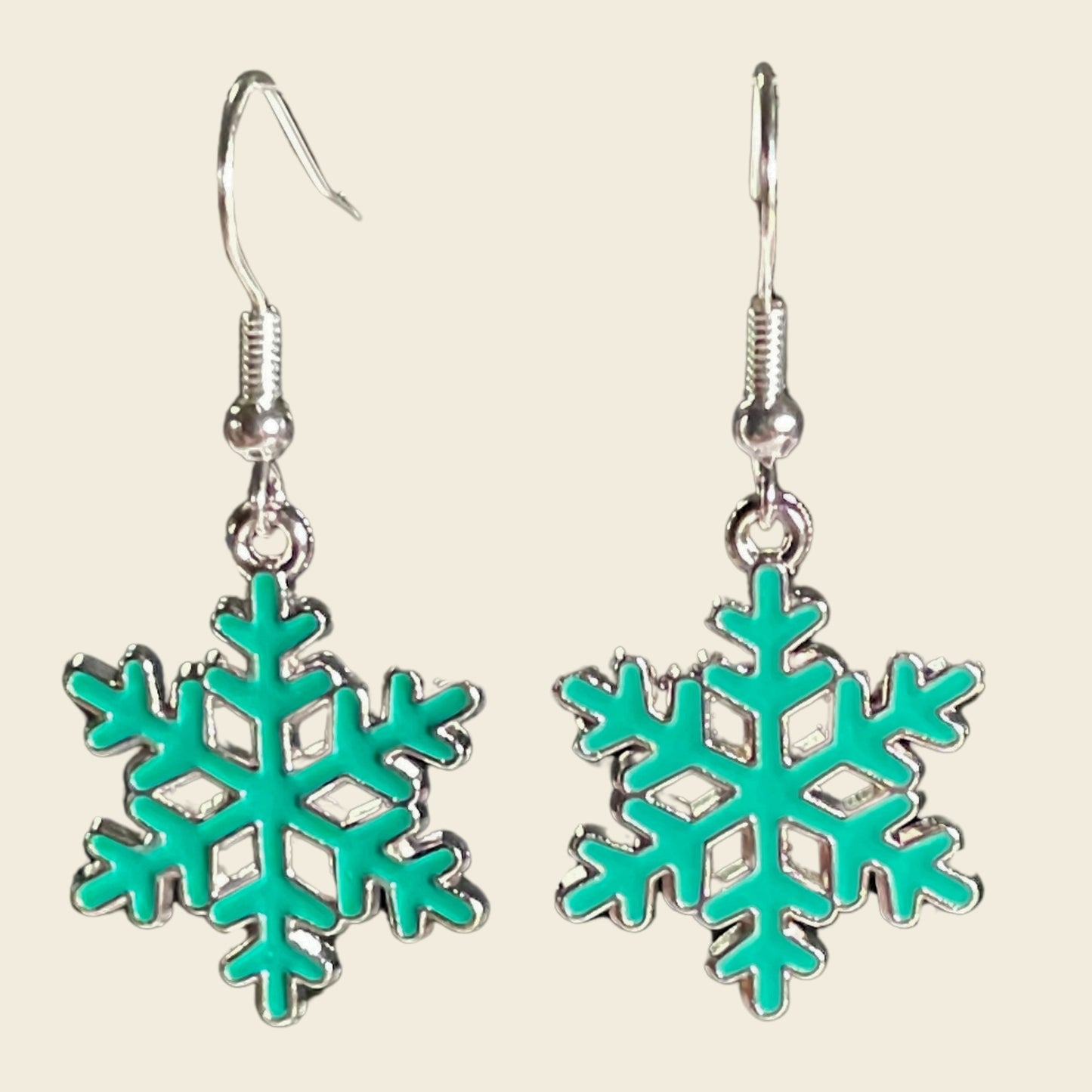Teal Snowflakes