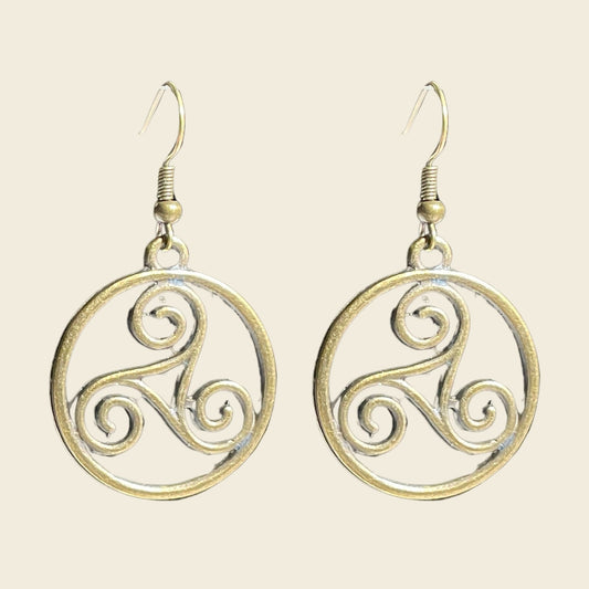 Celtic Spiral Knot Earrings