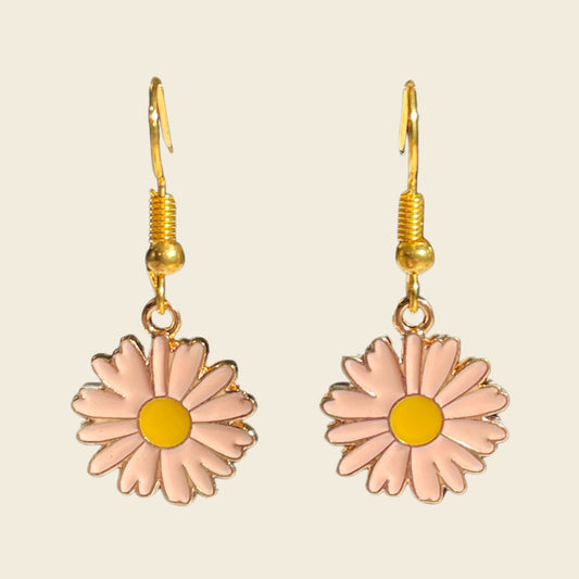 Light Pink Metal Daisies